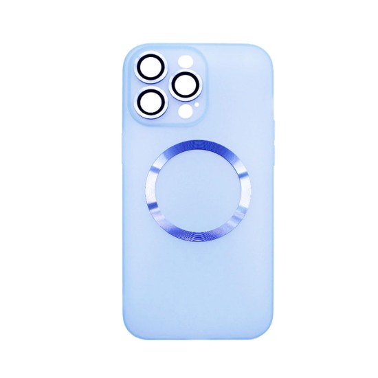 Magnetic Case with Camera Lens for Apple iPhone 14 Pro Blue